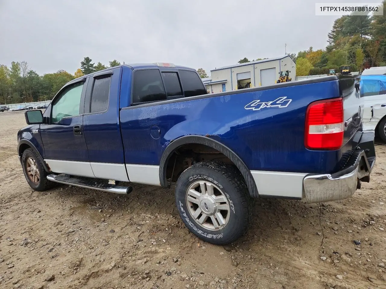 2008 FORD F-150 VIN 1FTPX14538FB81562 — фото 2