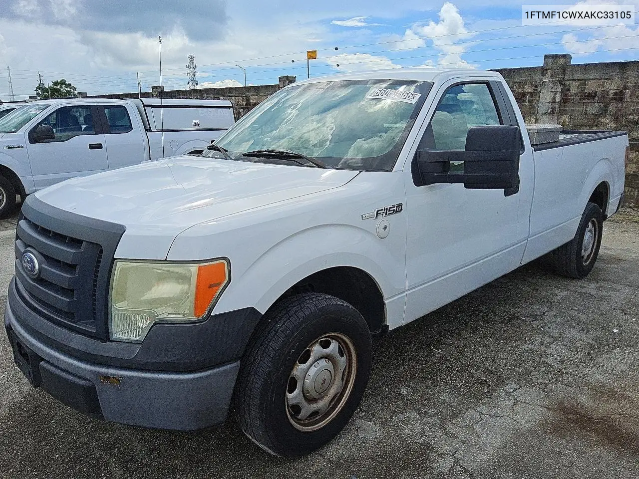 FORD F-150 2010, VIN 1FTMF1CWXAKC33105