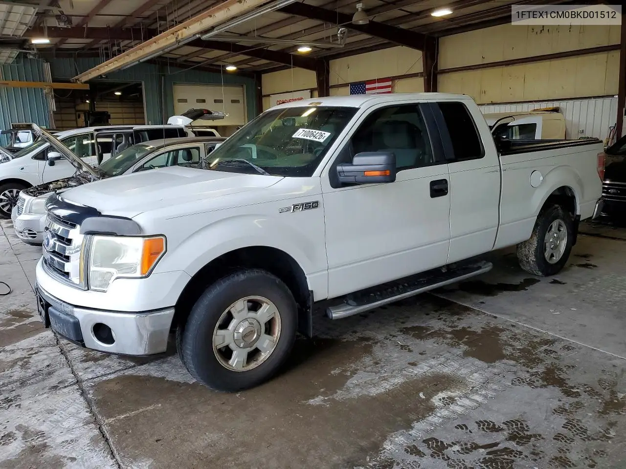 FORD F-150 2011, VIN 1FTEX1CM0BKD01512