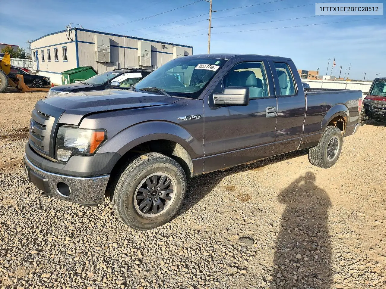 FORD F-150 2011, VIN 1FTFX1EF2BFC28512