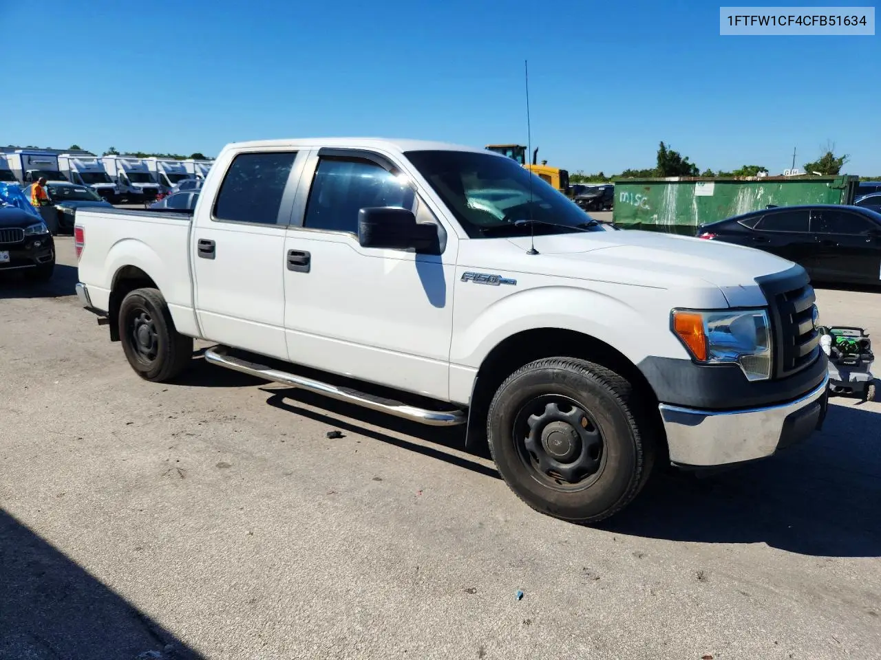 2012 FORD F-150 VIN 1FTFW1CF4CFB51634 — фото 4