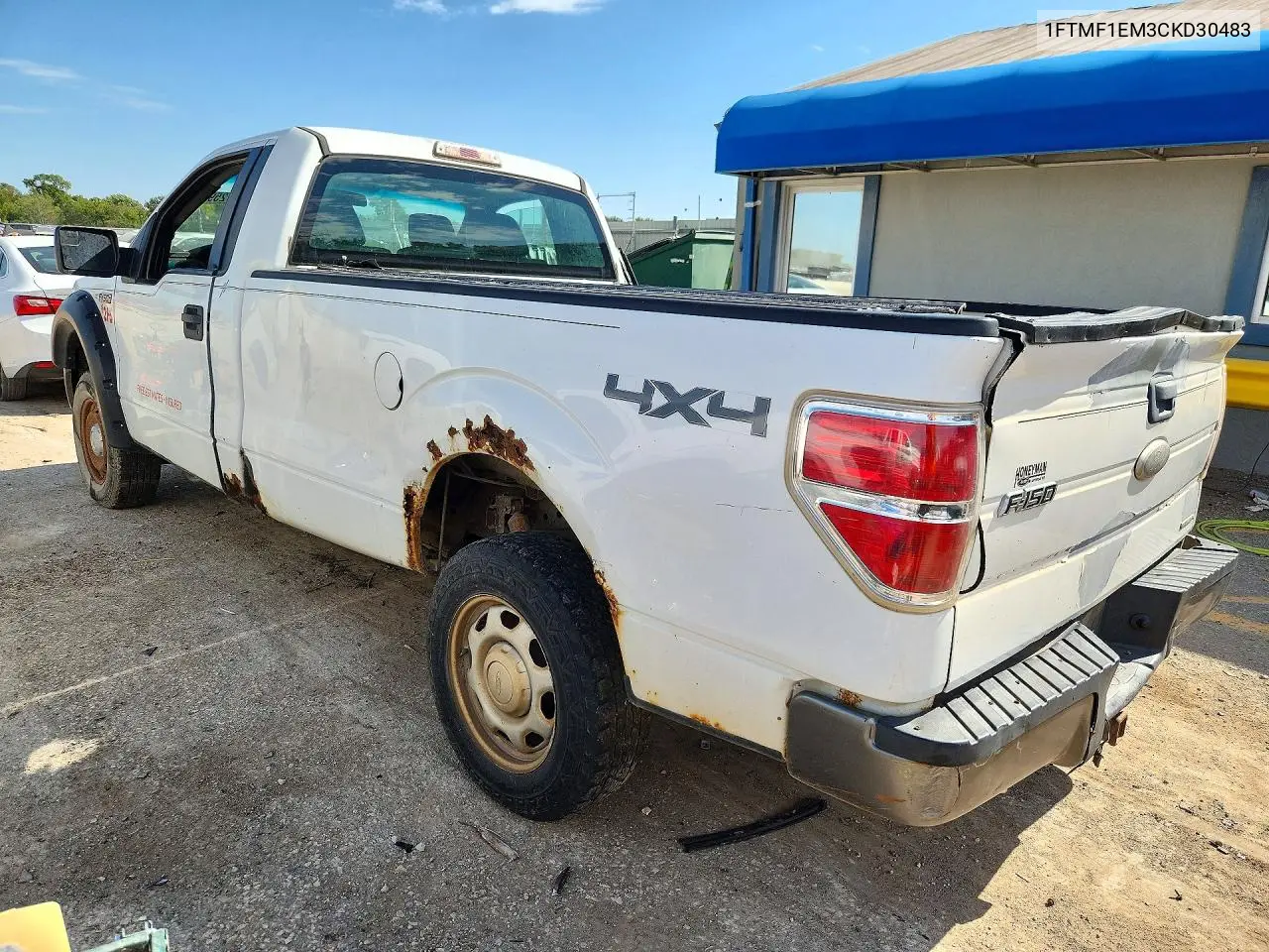 2012 FORD F-150 VIN 1FTMF1EM3CKD30483 — фото 2