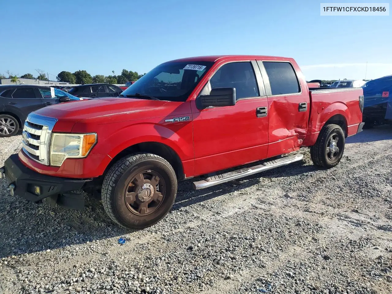 FORD F-150 2012, VIN 1FTFW1CFXCKD18456