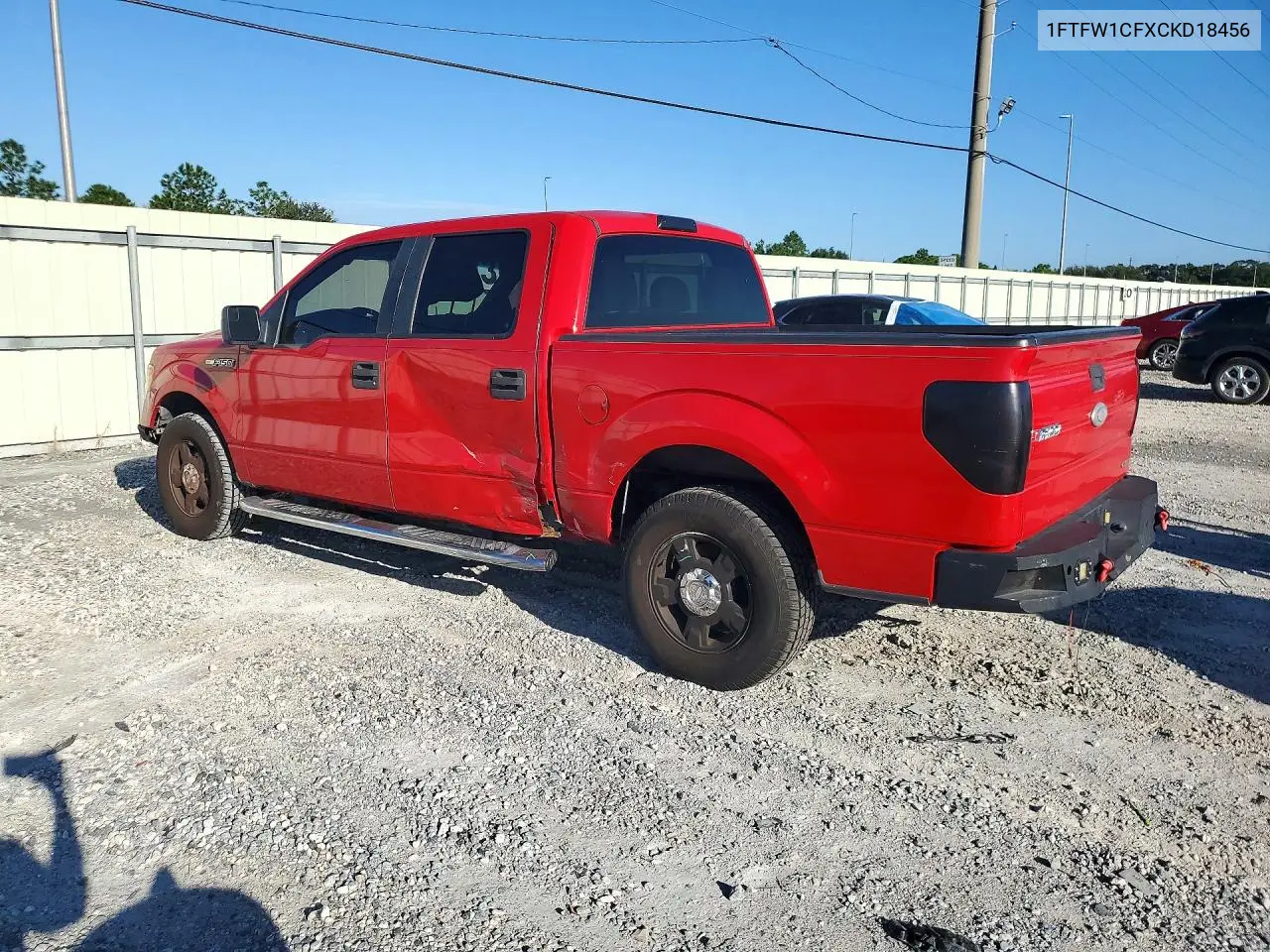 2012 FORD F-150 VIN 1FTFW1CFXCKD18456 — фото 2