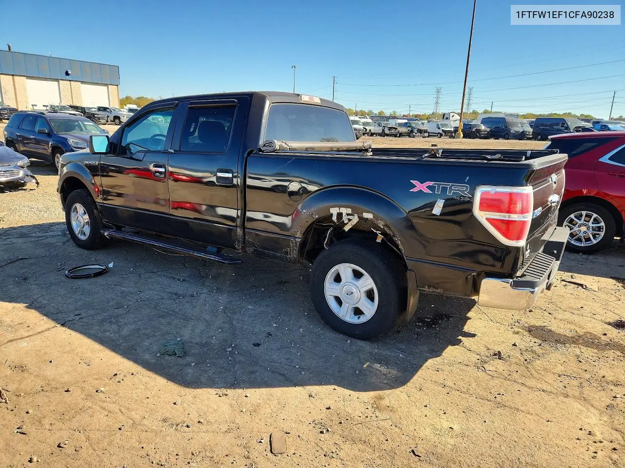 2012 FORD F-150 VIN 1FTFW1EF1CFA90238 — фото 2