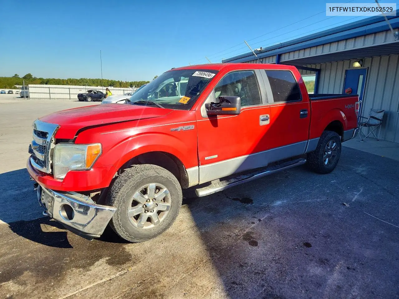 FORD F-150 2013, VIN 1FTFW1ETXDKD52529