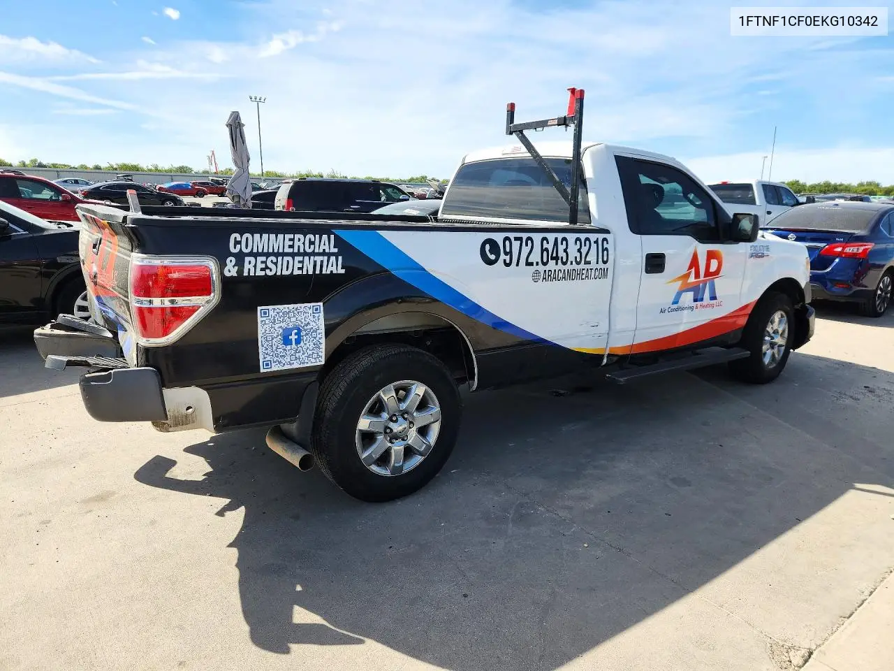 2014 FORD F-150 VIN 1FTNF1CF0EKG10342 — фото 3