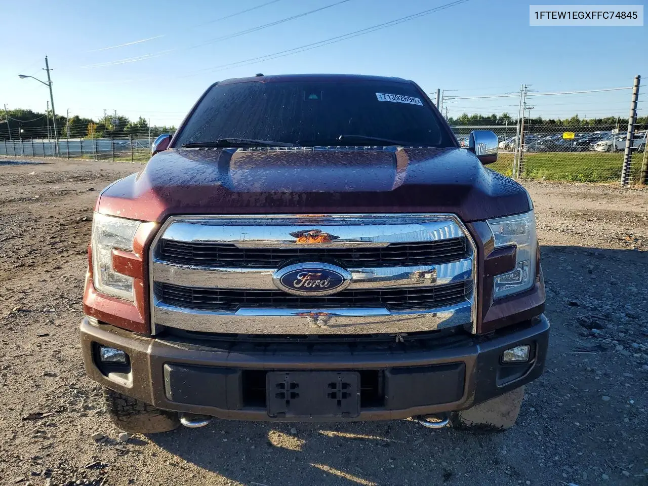2015 FORD F-150 VIN 1FTEW1EGXFFC74845 — фото 5