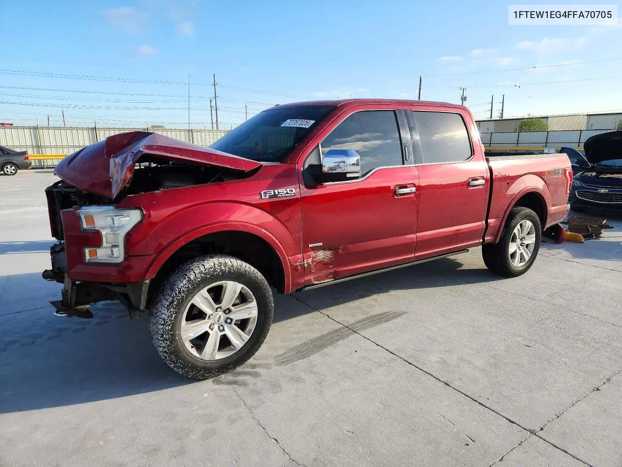 FORD F-150 2015, VIN 1FTEW1EG4FFA70705