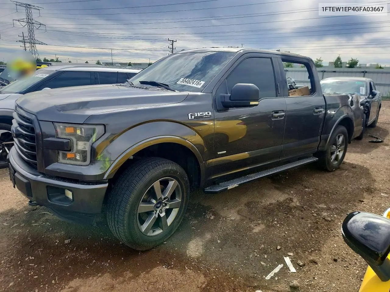 FORD F-150 2016, VIN 1FTEW1EP4GFA03667