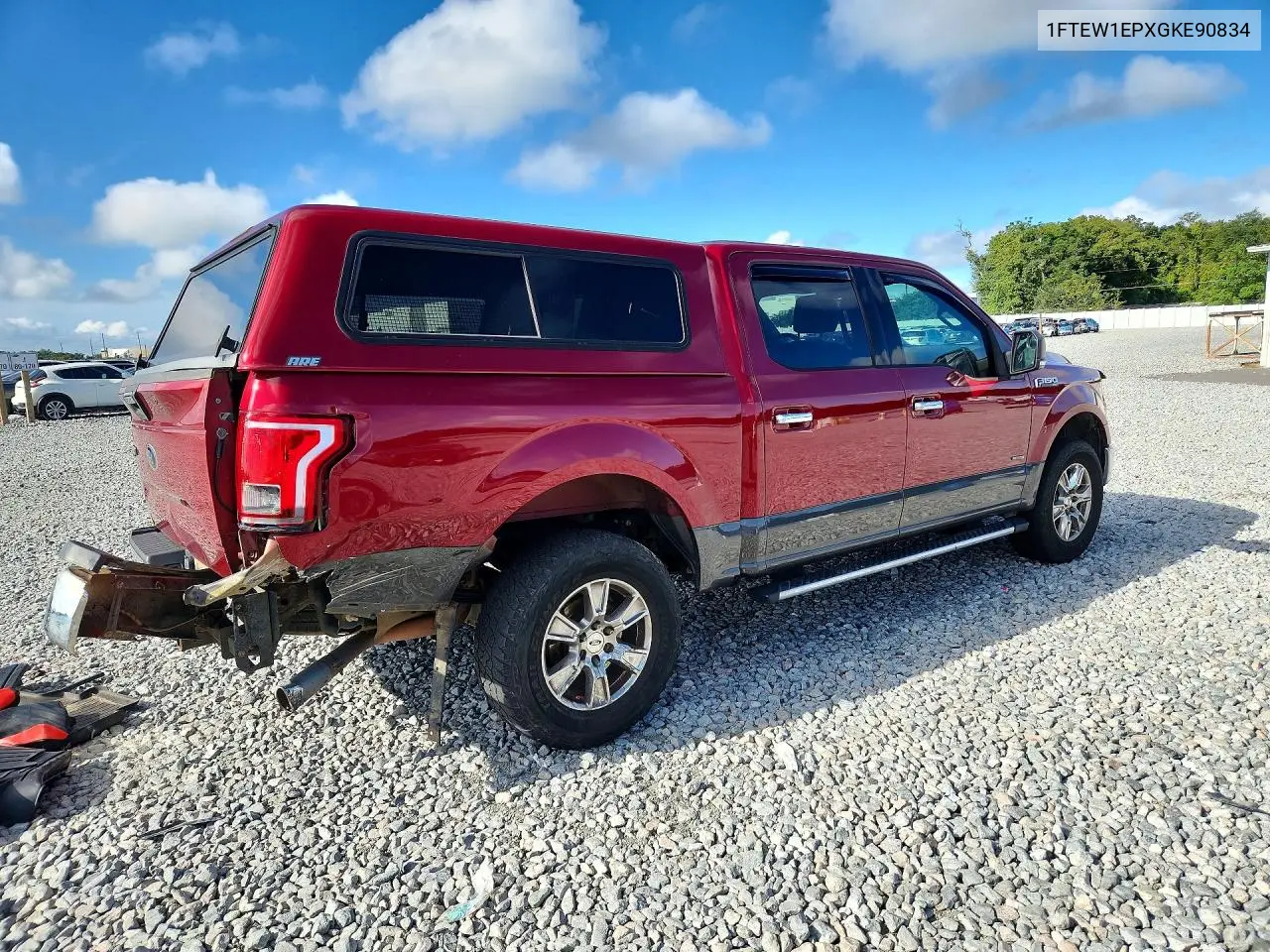 2016 FORD F-150 VIN 1FTEW1EPXGKE90834 — фото 3