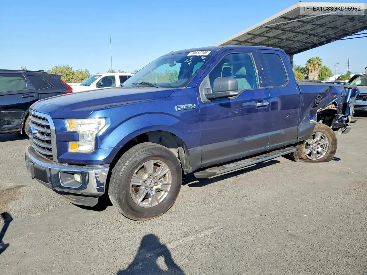 FORD F-150 2016, VIN 1FTEX1C83GKD95962