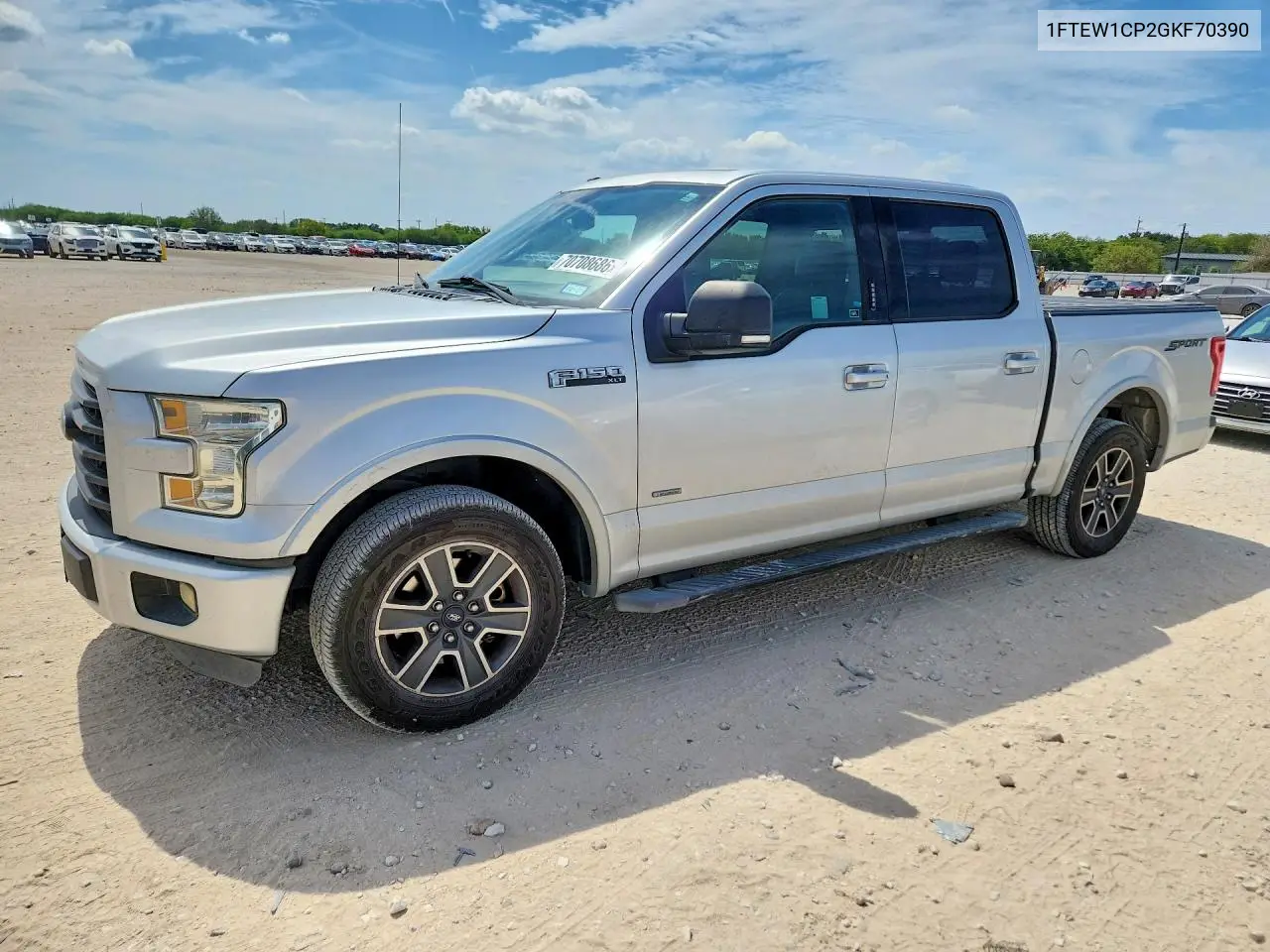 FORD F-150 2016, VIN 1FTEW1CP2GKF70390