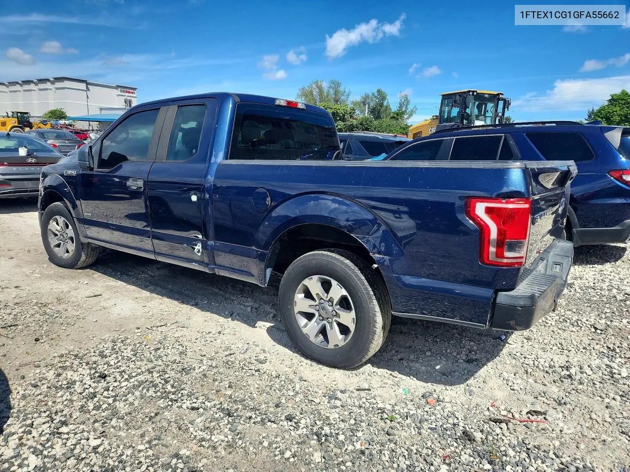 2016 FORD F-150 VIN 1FTEX1CG1GFA55662 — фото 2