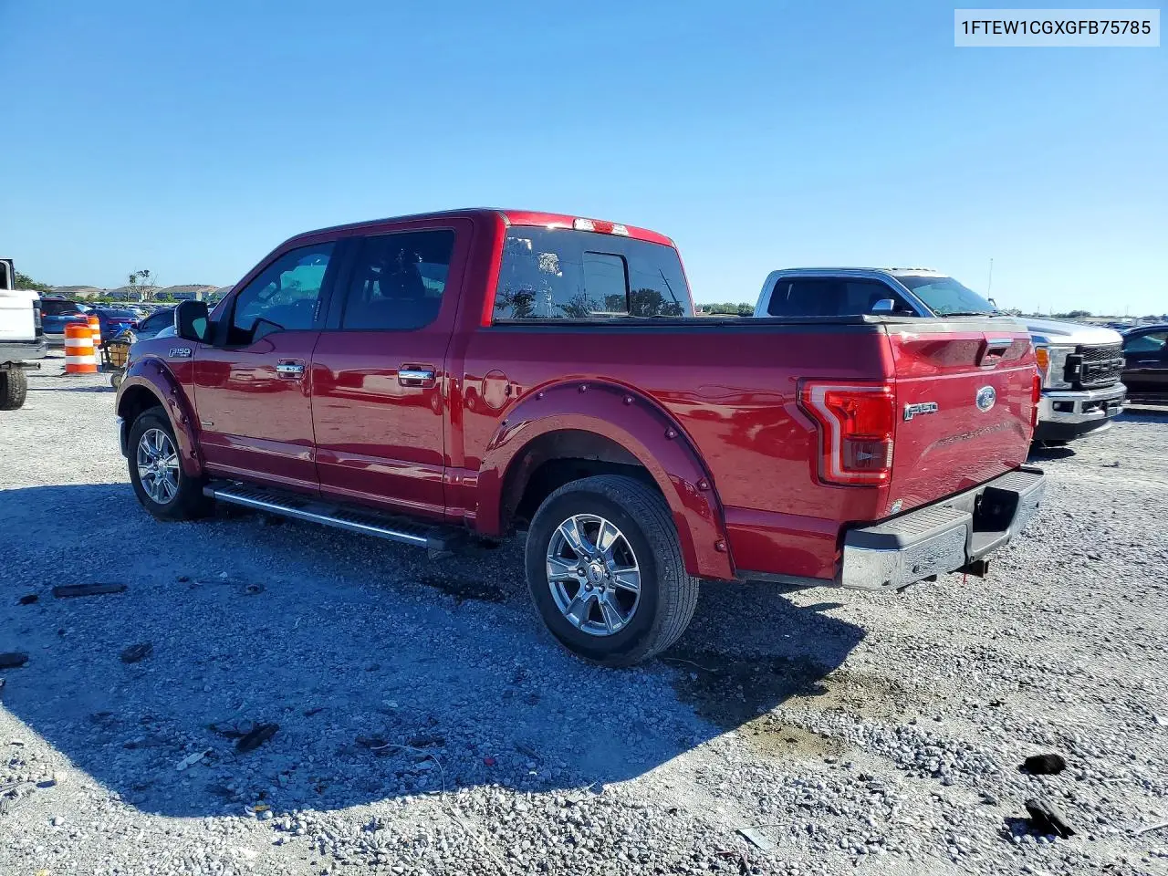 2016 FORD F-150 VIN 1FTEW1CGXGFB75785 — фото 2