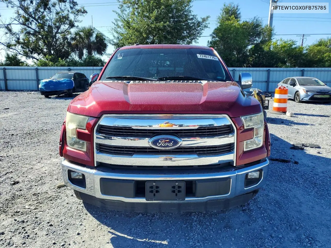 2016 FORD F-150 VIN 1FTEW1CGXGFB75785 — фото 5
