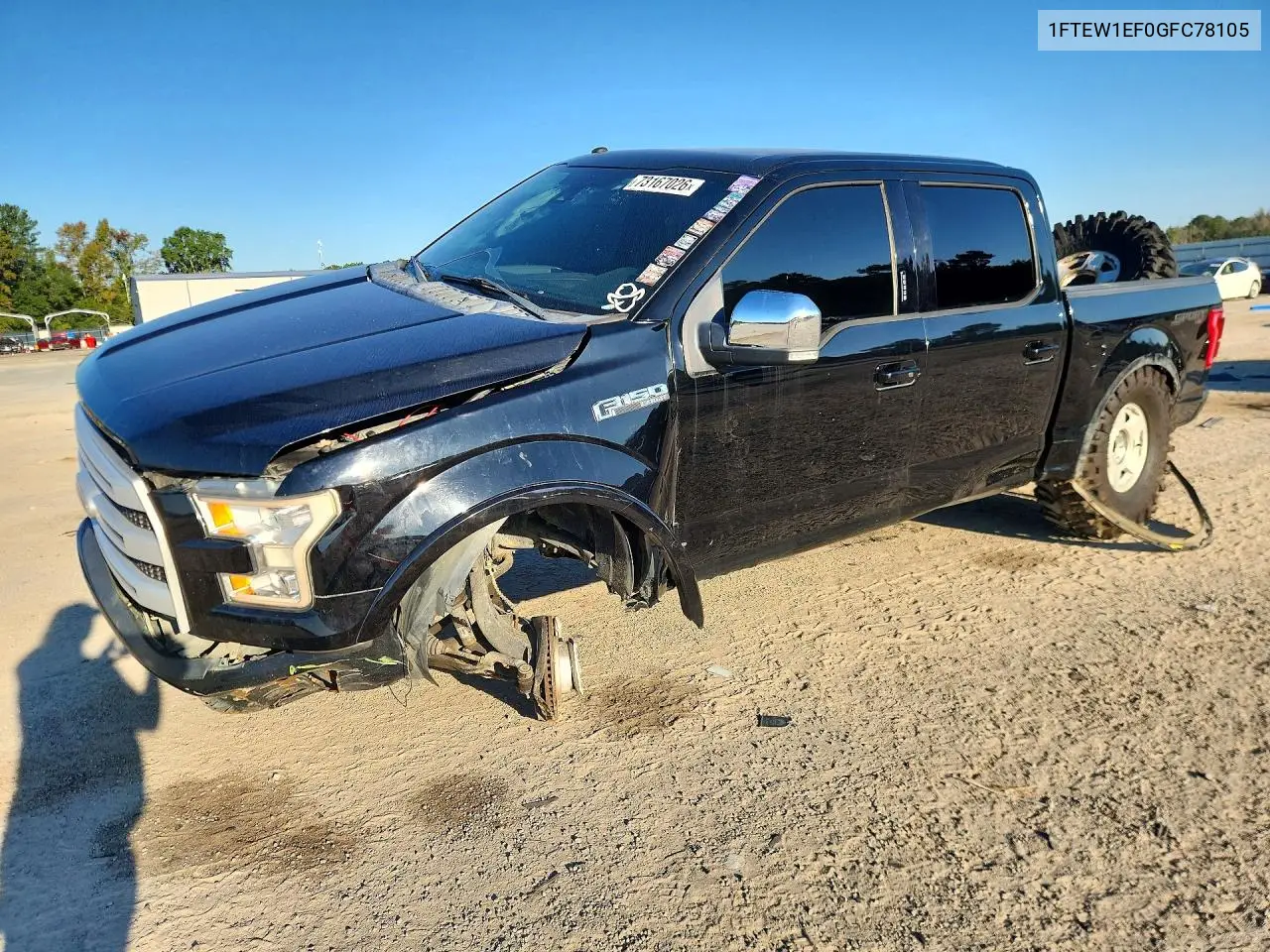 FORD F-150 2016, VIN 1FTEW1EF0GFC78105