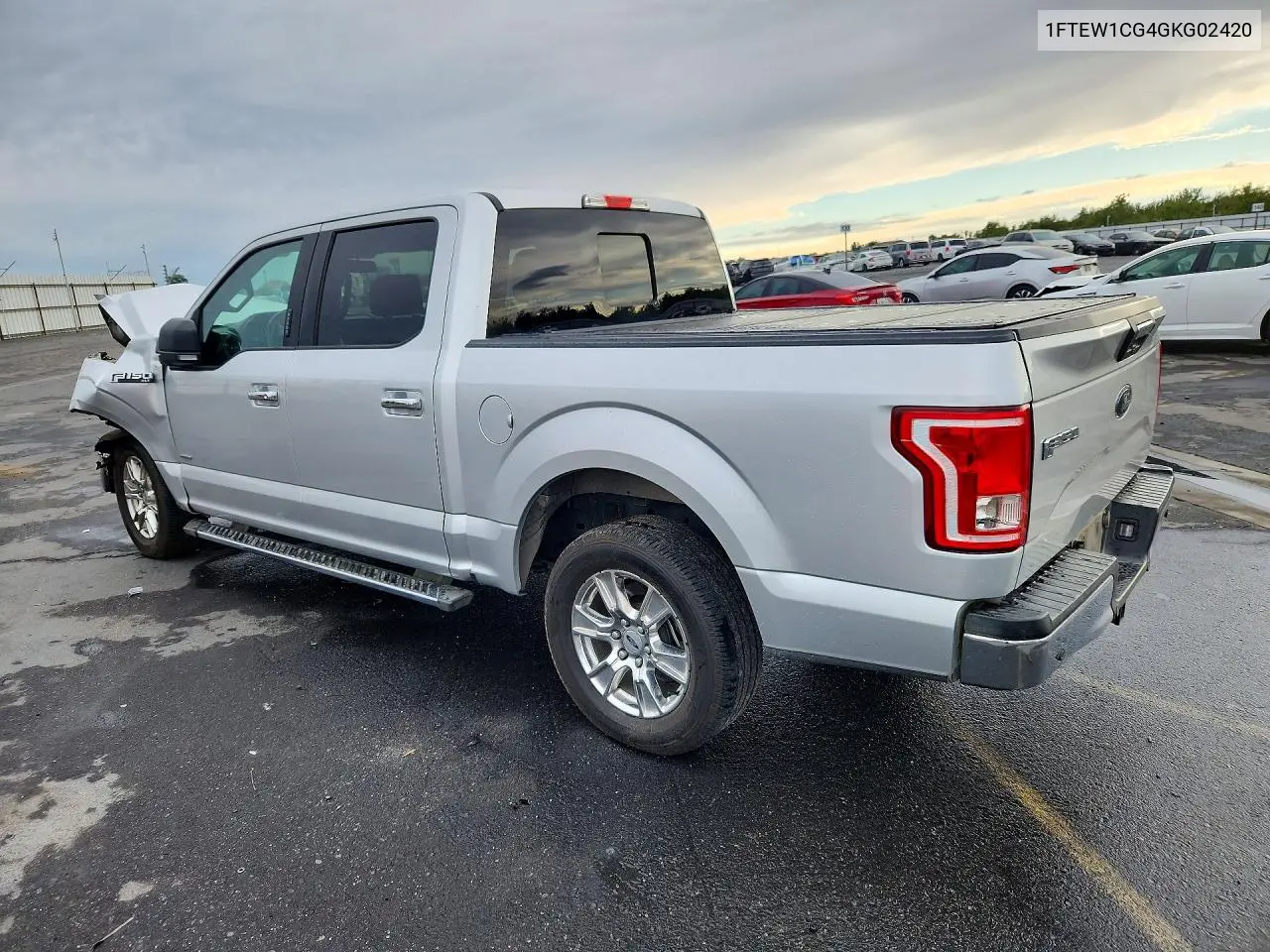 2016 FORD F-150 VIN 1FTEW1CG4GKG02420 — фото 2