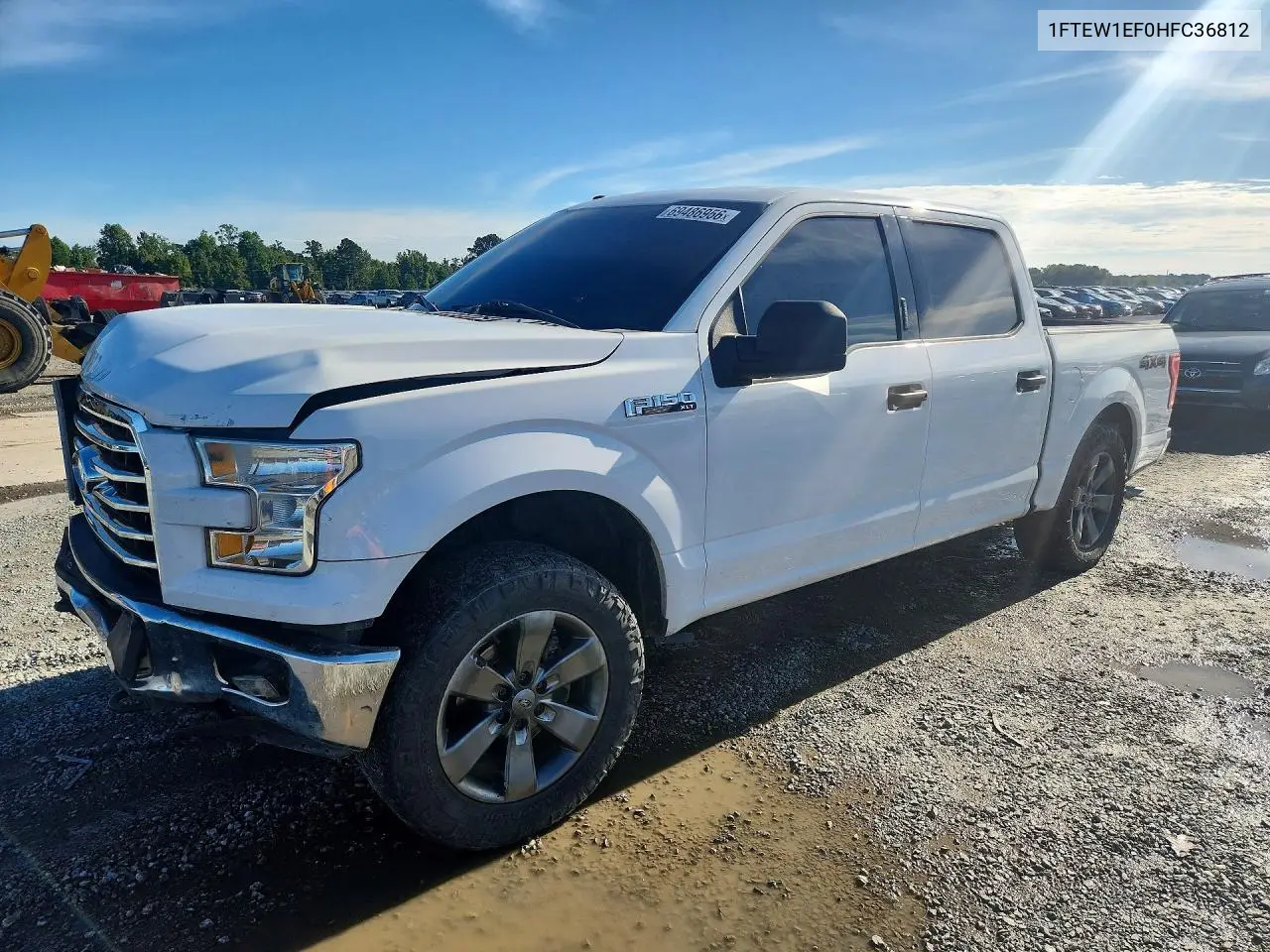 FORD F-150 2017, VIN 1FTEW1EF0HFC36812