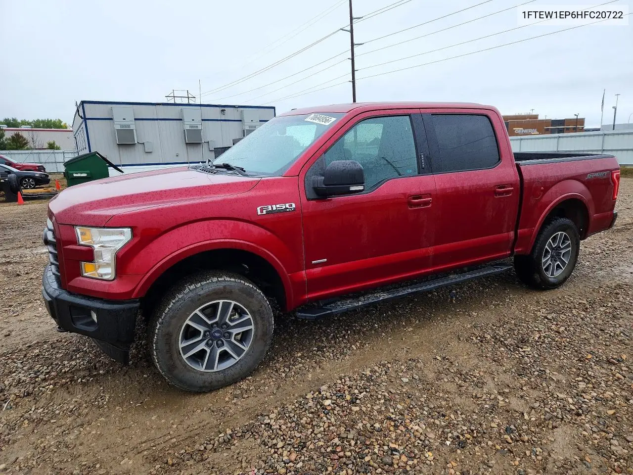 FORD F-150 2017, VIN 1FTEW1EP6HFC20722