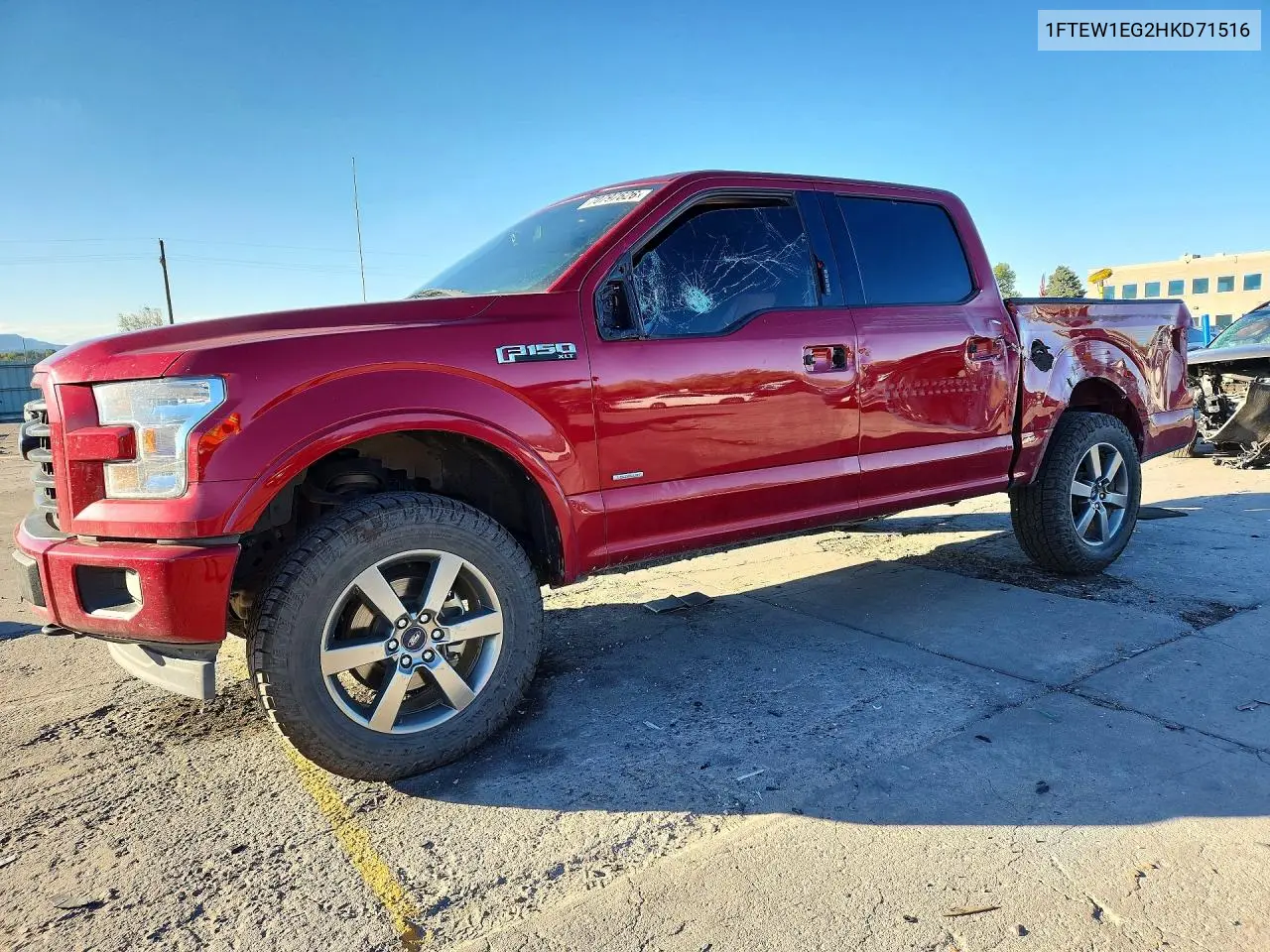 FORD F-150 2017, VIN 1FTEW1EG2HKD71516
