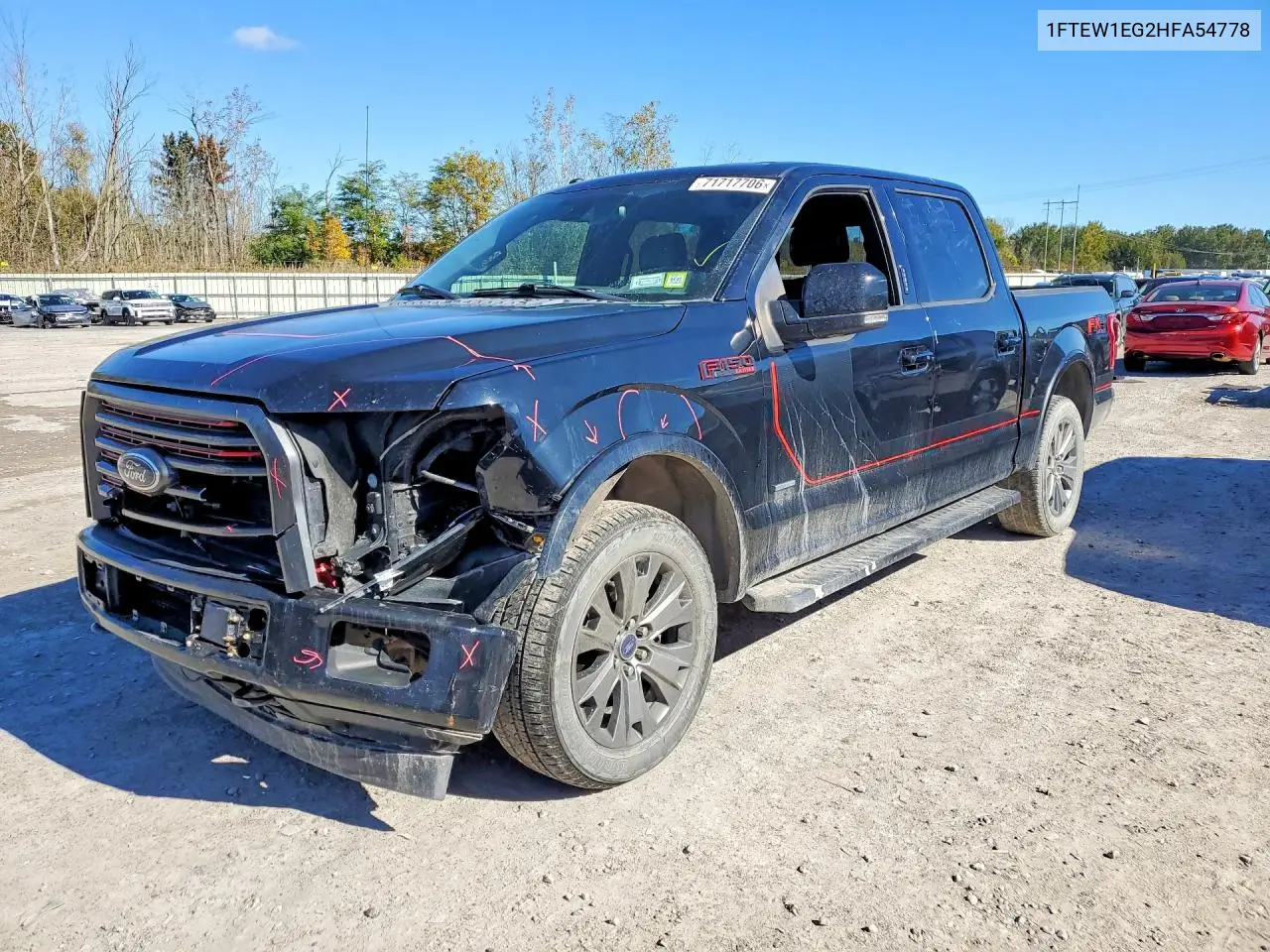 FORD F-150 2017, VIN 1FTEW1EG2HFA54778