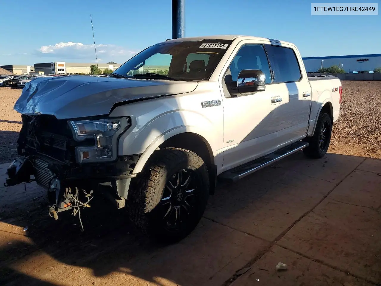 FORD F-150 2017, VIN 1FTEW1EG7HKE42449