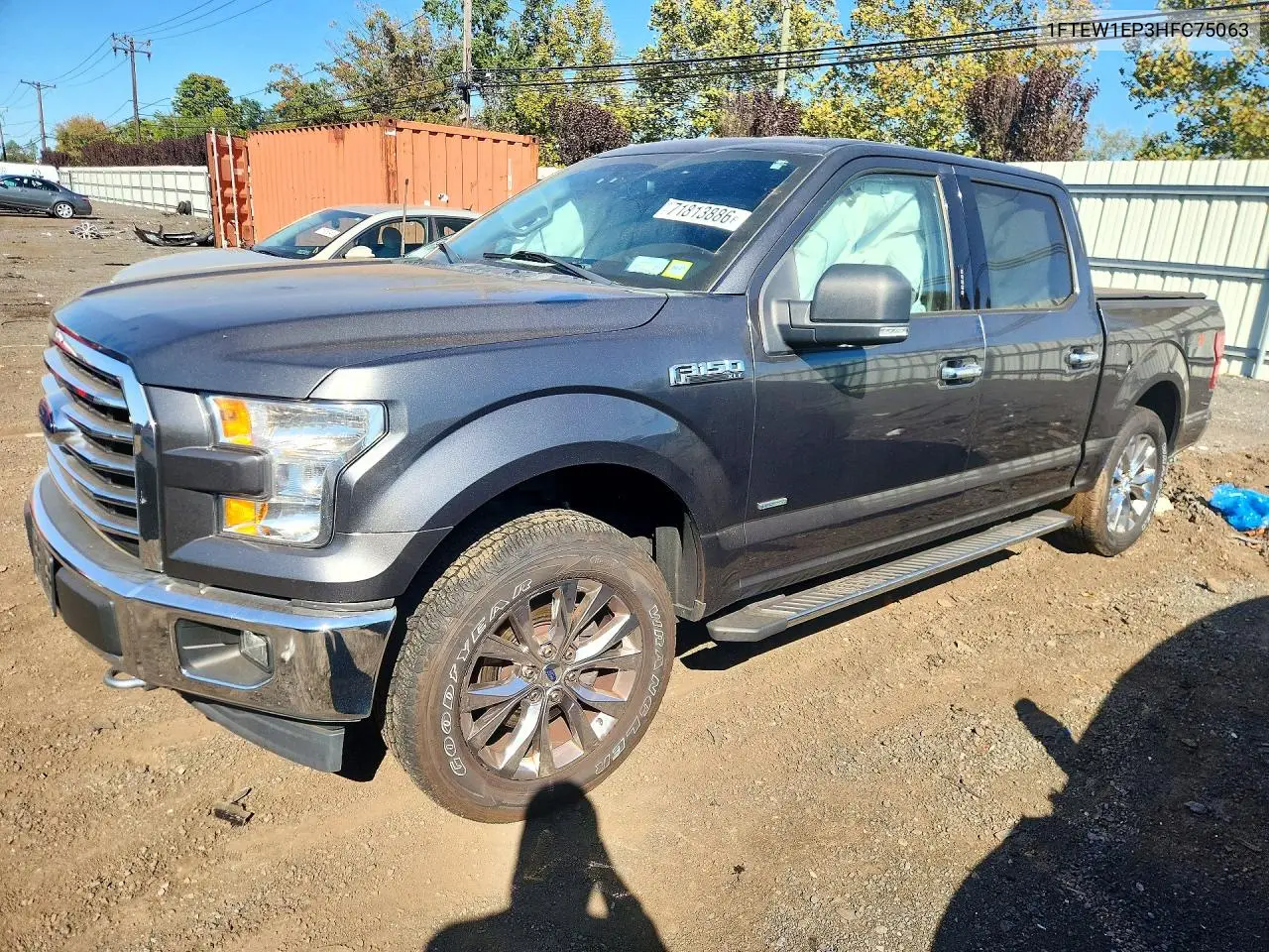 FORD F-150 2017, VIN 1FTEW1EP3HFC75063