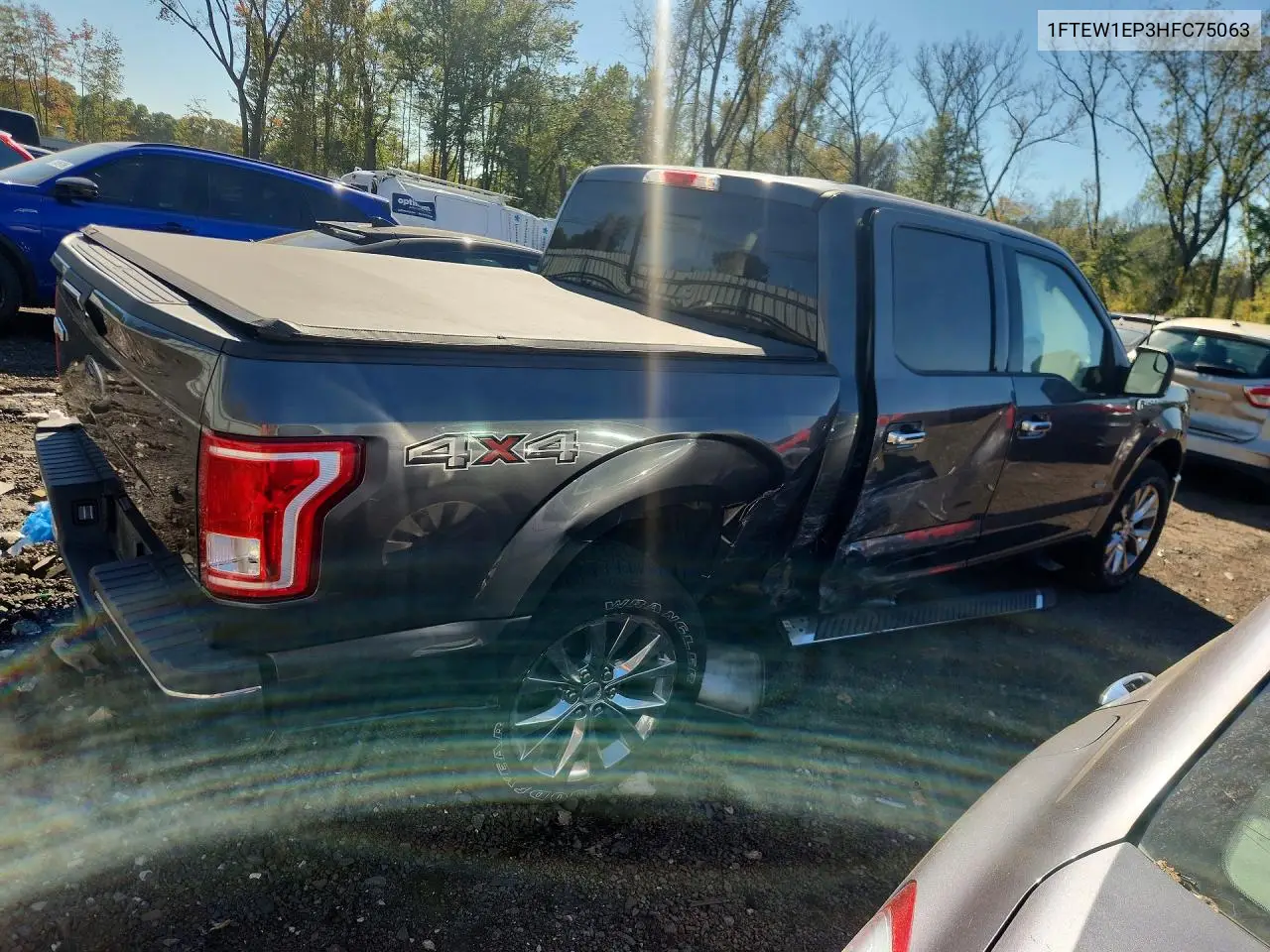 2017 FORD F-150 VIN 1FTEW1EP3HFC75063 — фото 3