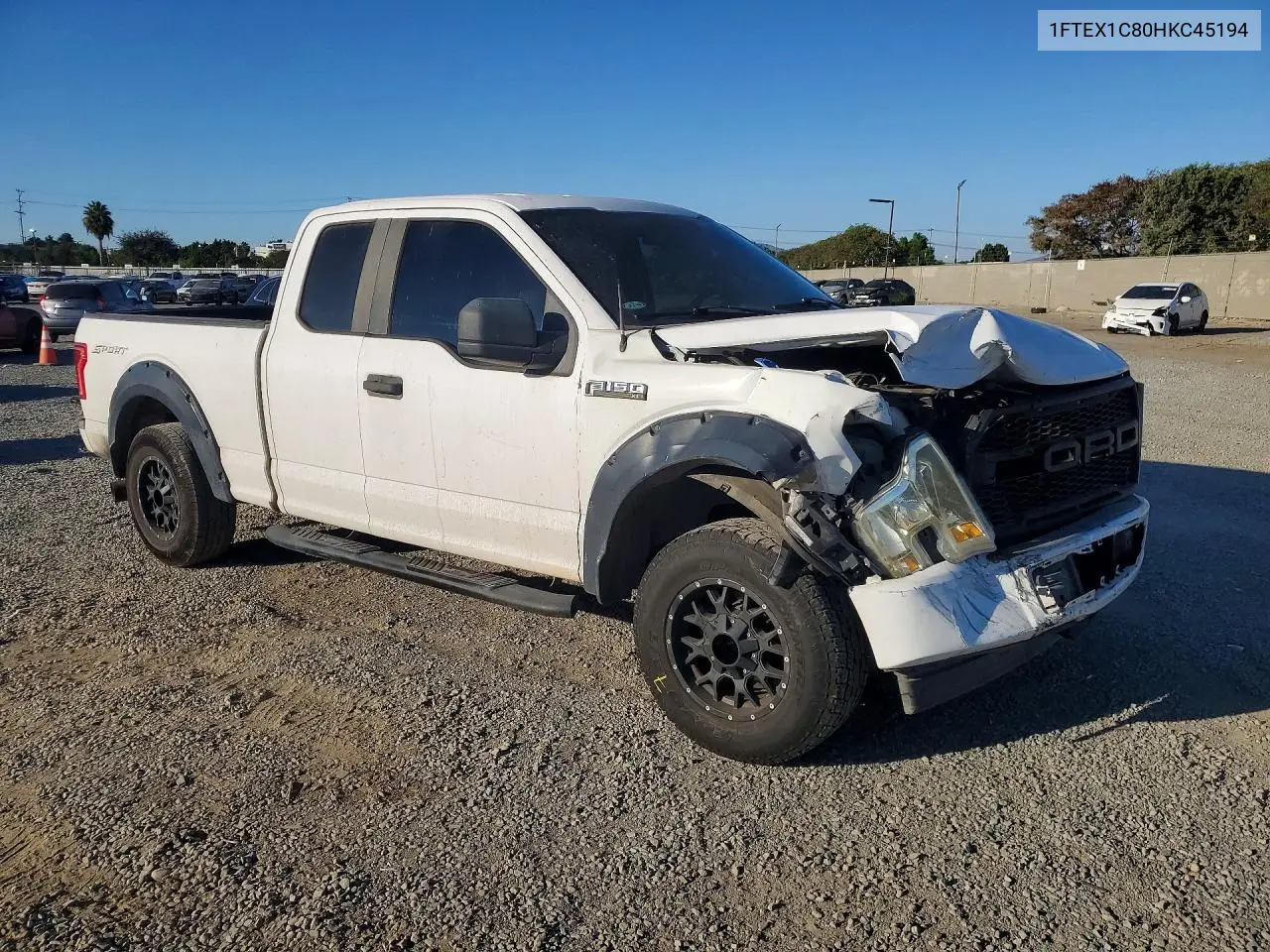 2017 FORD F-150 VIN 1FTEX1C80HKC45194 — фото 4