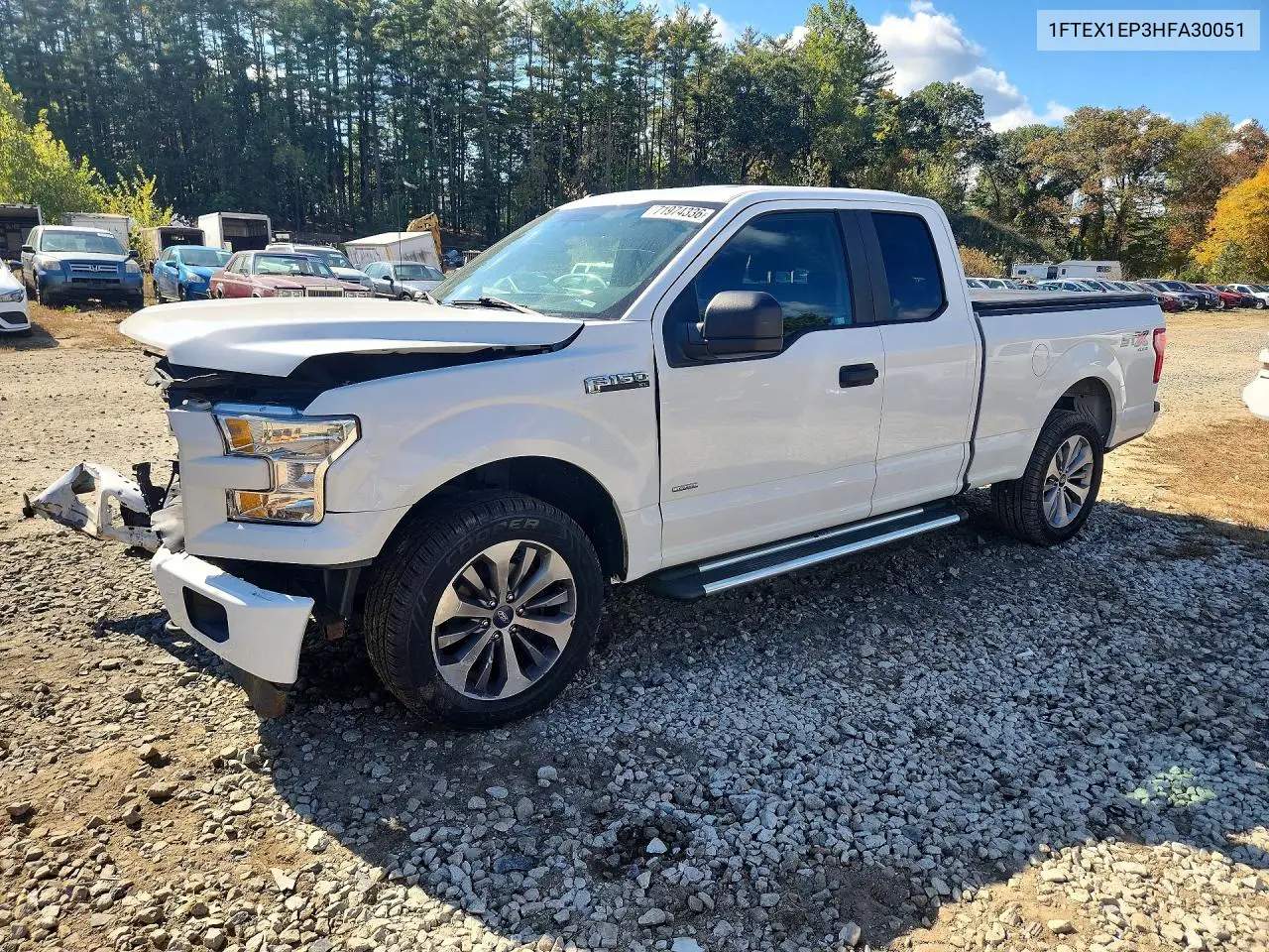 FORD F-150 2017, VIN 1FTEX1EP3HFA30051