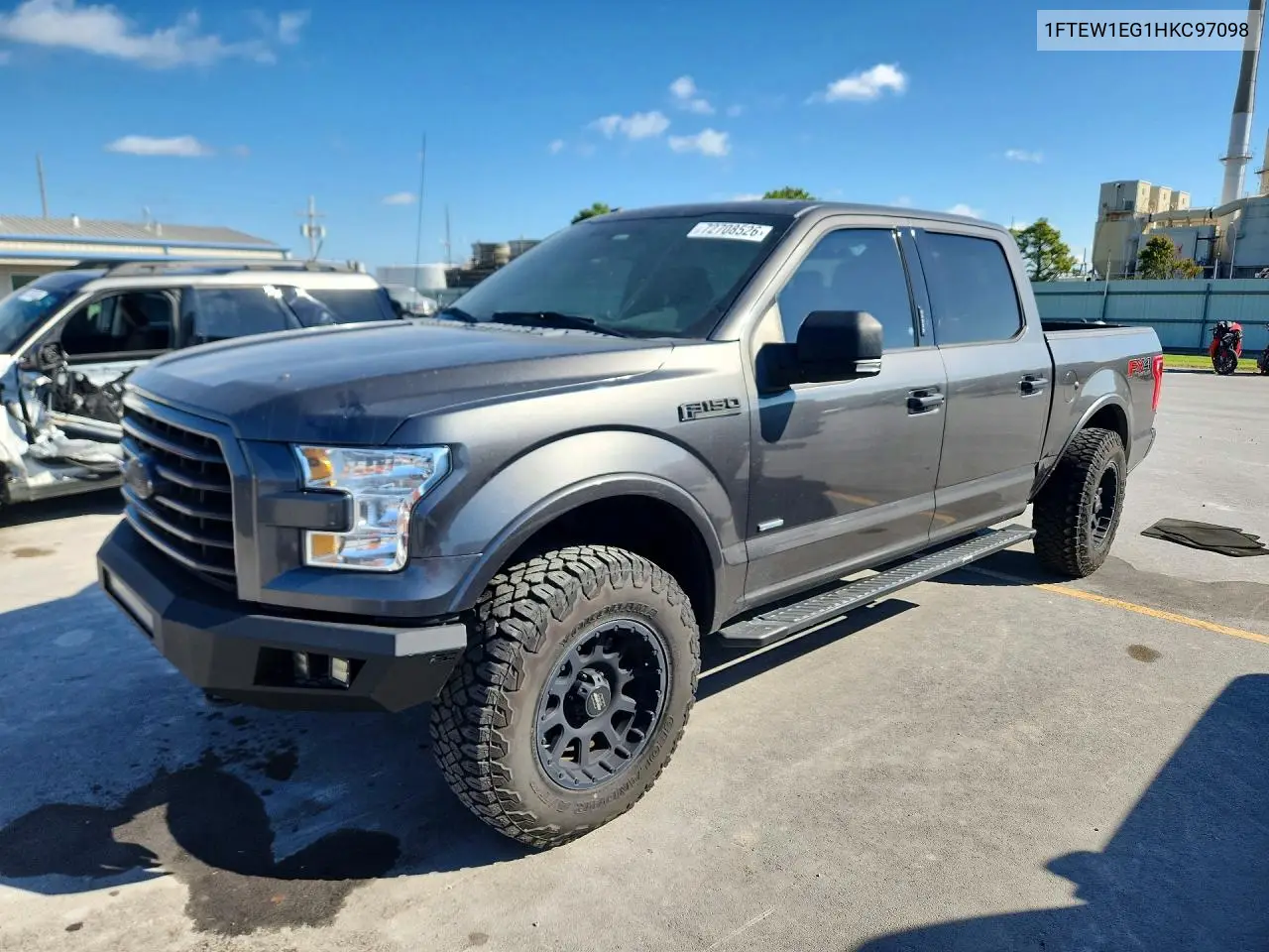 FORD F-150 2017, VIN 1FTEW1EG1HKC97098