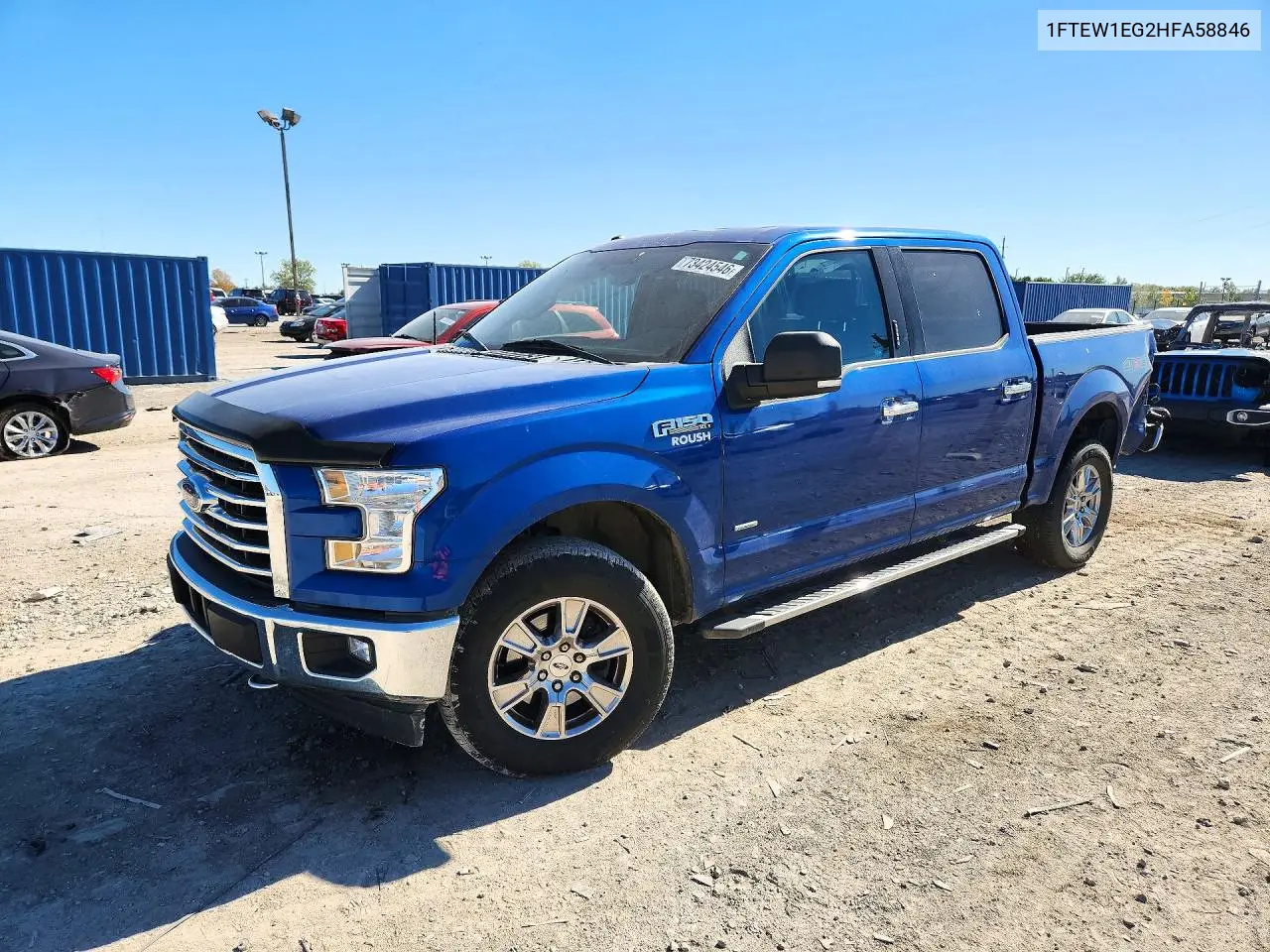 FORD F-150 2017, VIN 1FTEW1EG2HFA58846