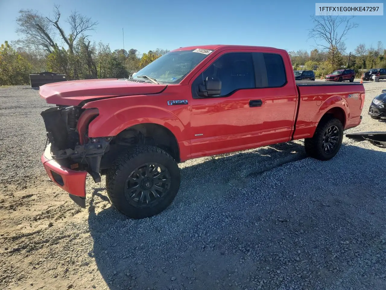 FORD F-150 2017, VIN 1FTFX1EG0HKE47297