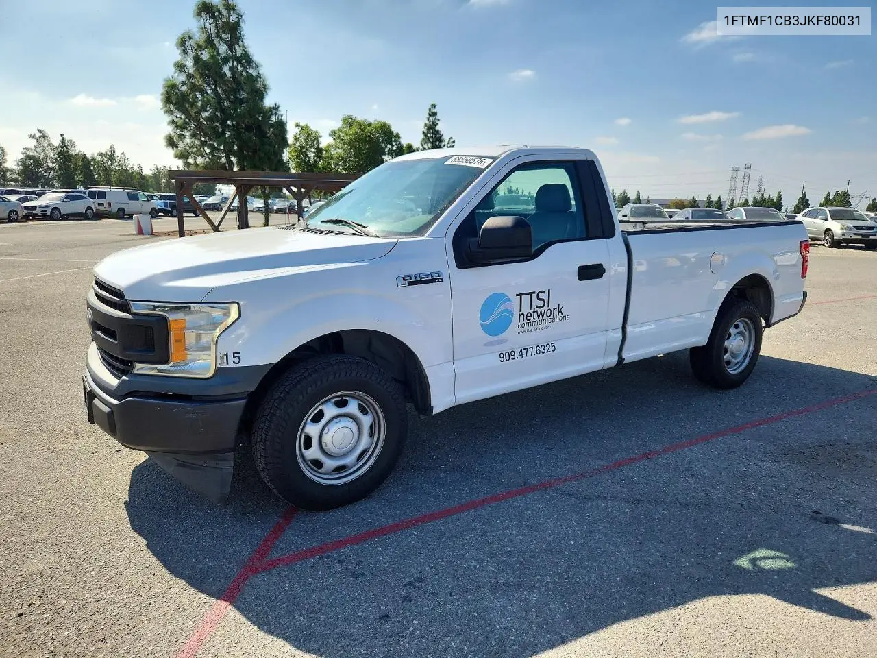 FORD F-150 2018, VIN 1FTMF1CB3JKF80031