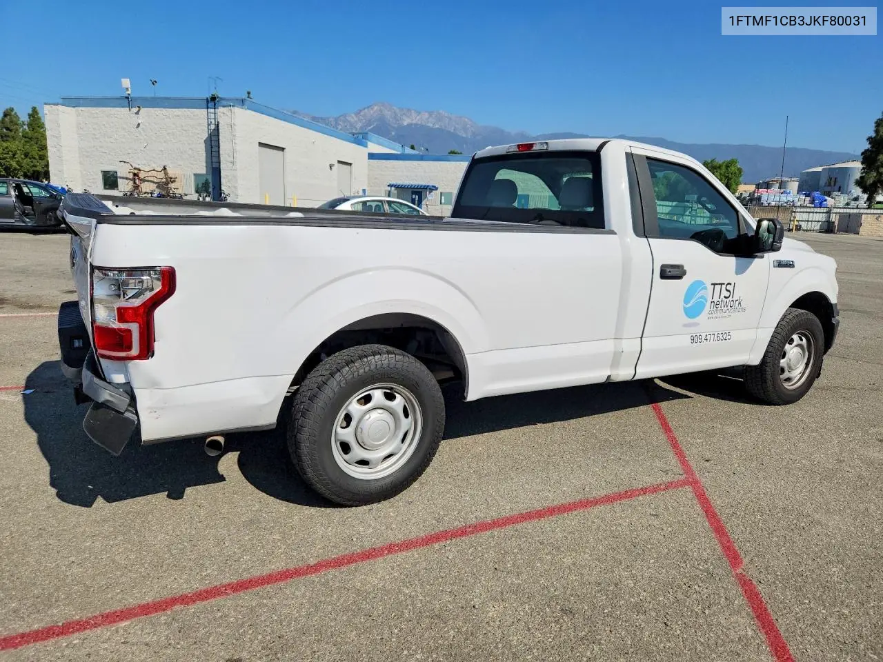 2018 FORD F-150 VIN 1FTMF1CB3JKF80031 — фото 3