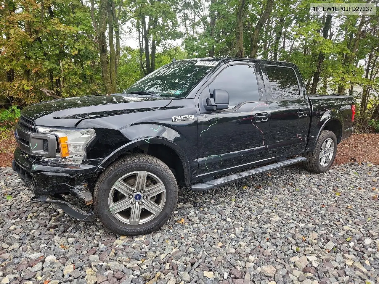FORD F-150 2018, VIN 1FTEW1EP0JFD27237