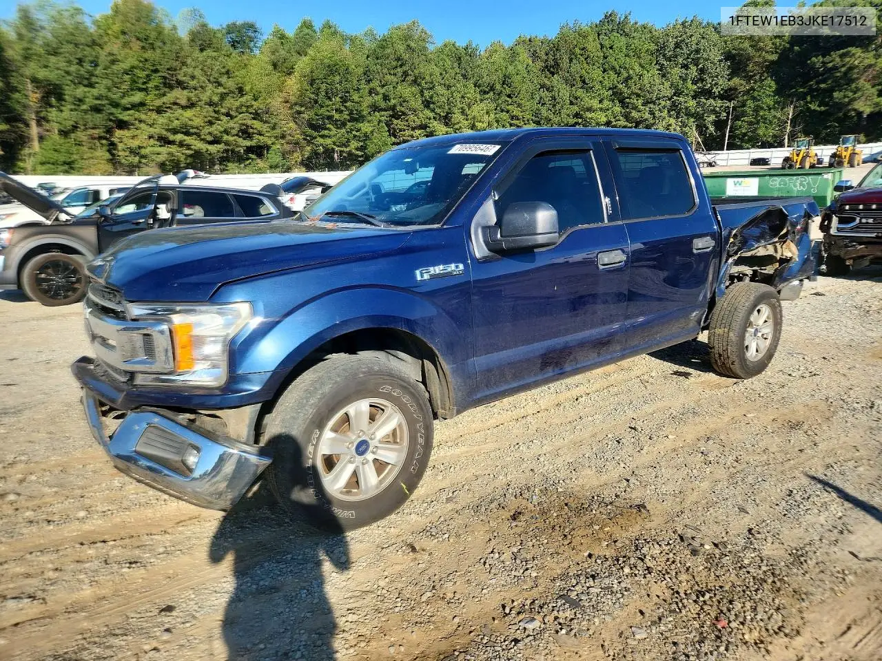 FORD F-150 2018, VIN 1FTEW1EB3JKE17512