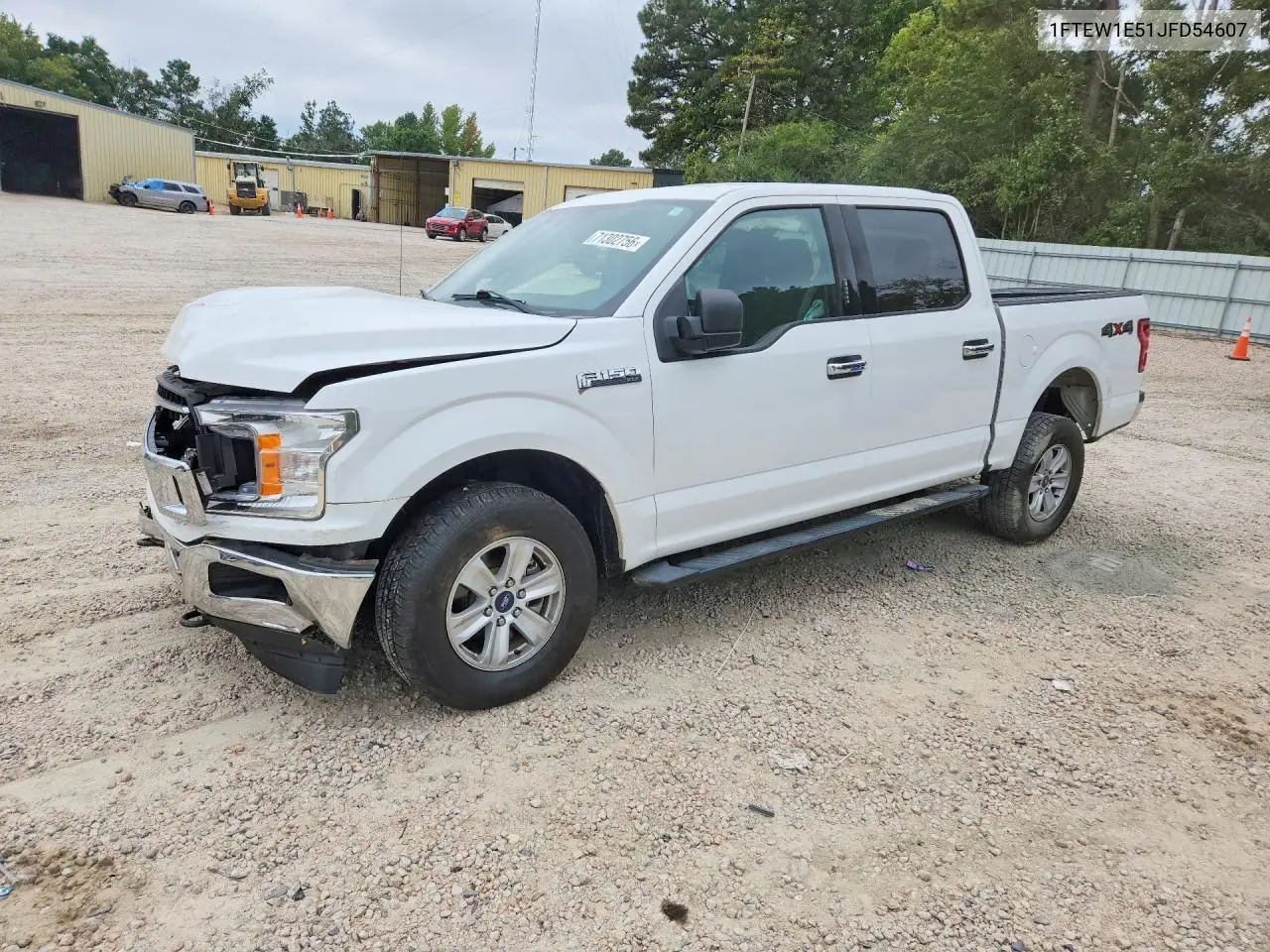 FORD F-150 2018, VIN 1FTEW1E51JFD54607
