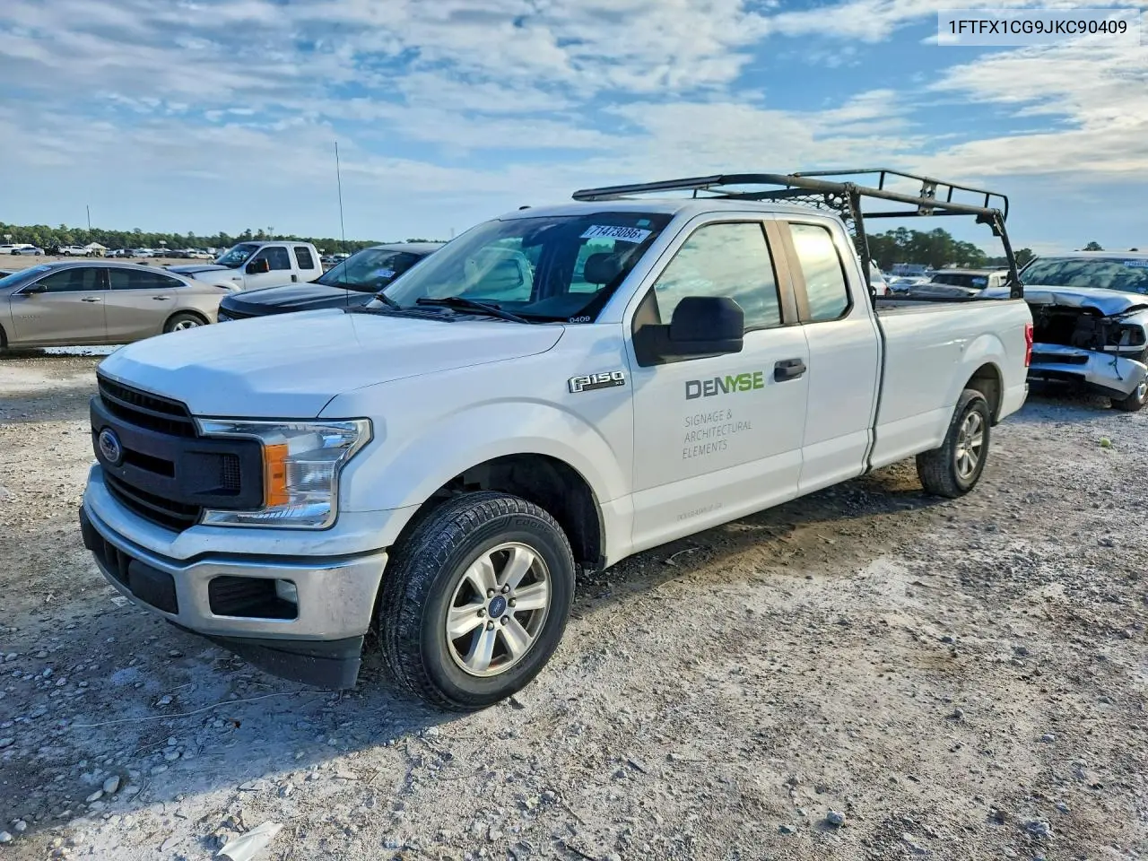 FORD F-150 2018, VIN 1FTFX1CG9JKC90409