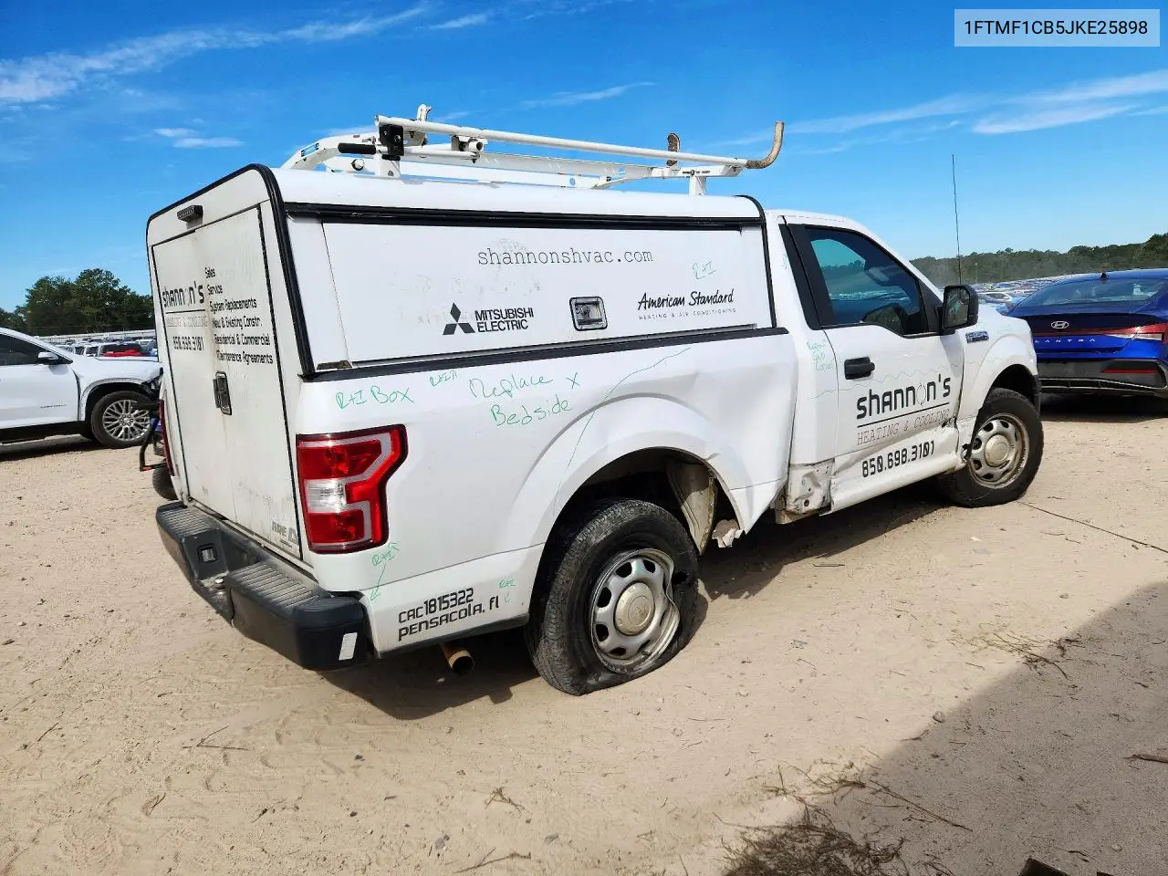 2018 FORD F-150 VIN 1FTMF1CB5JKE25898 — фото 3