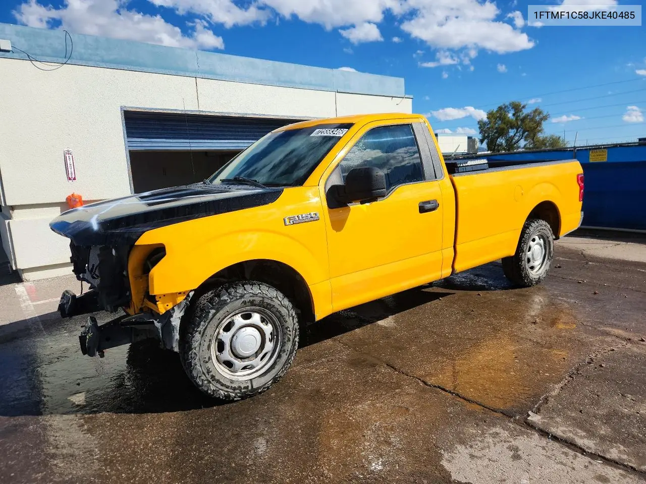 FORD F-150 2018, VIN 1FTMF1C58JKE40485