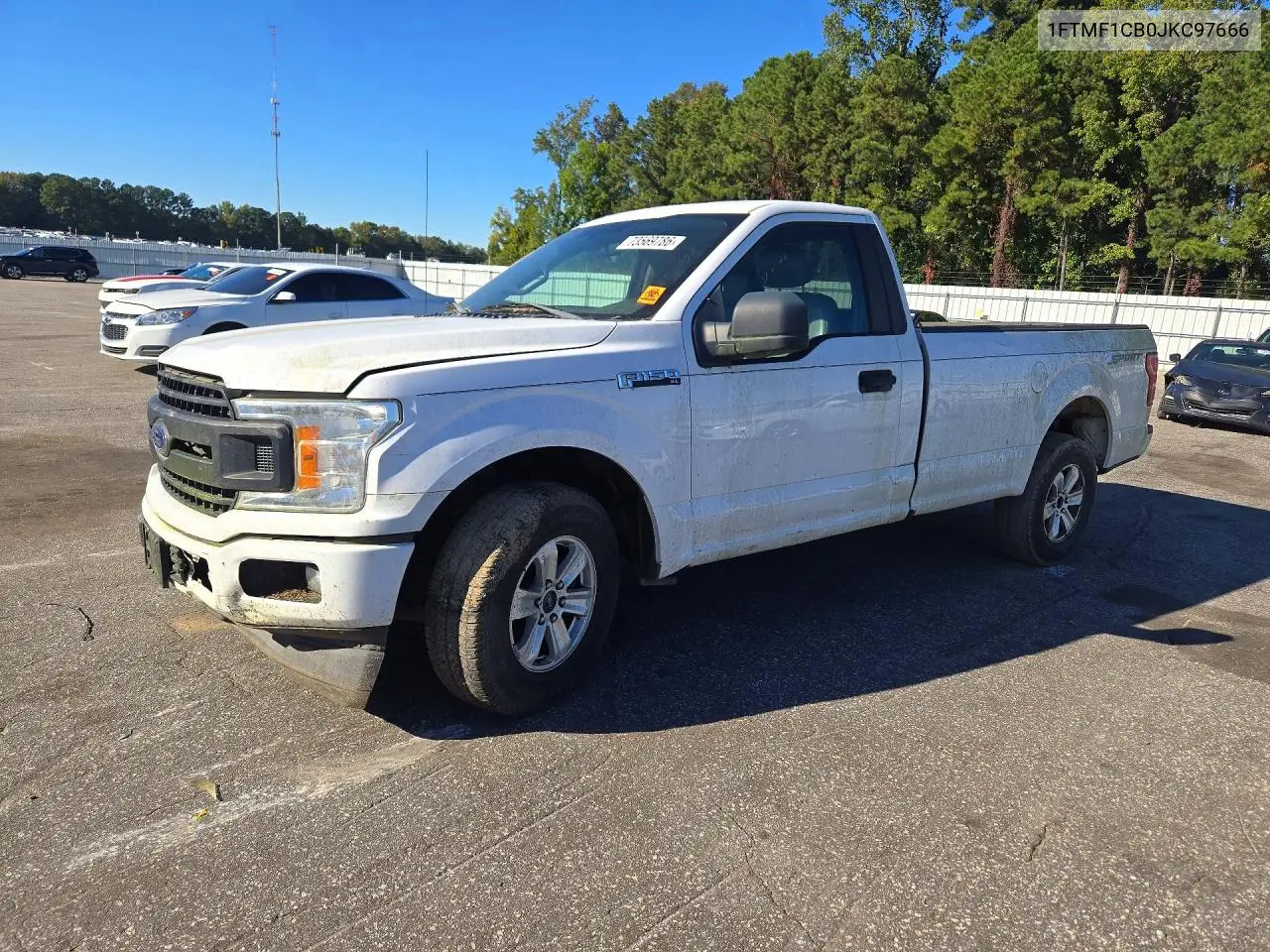 FORD F-150 2018, VIN 1FTMF1CB0JKC97666