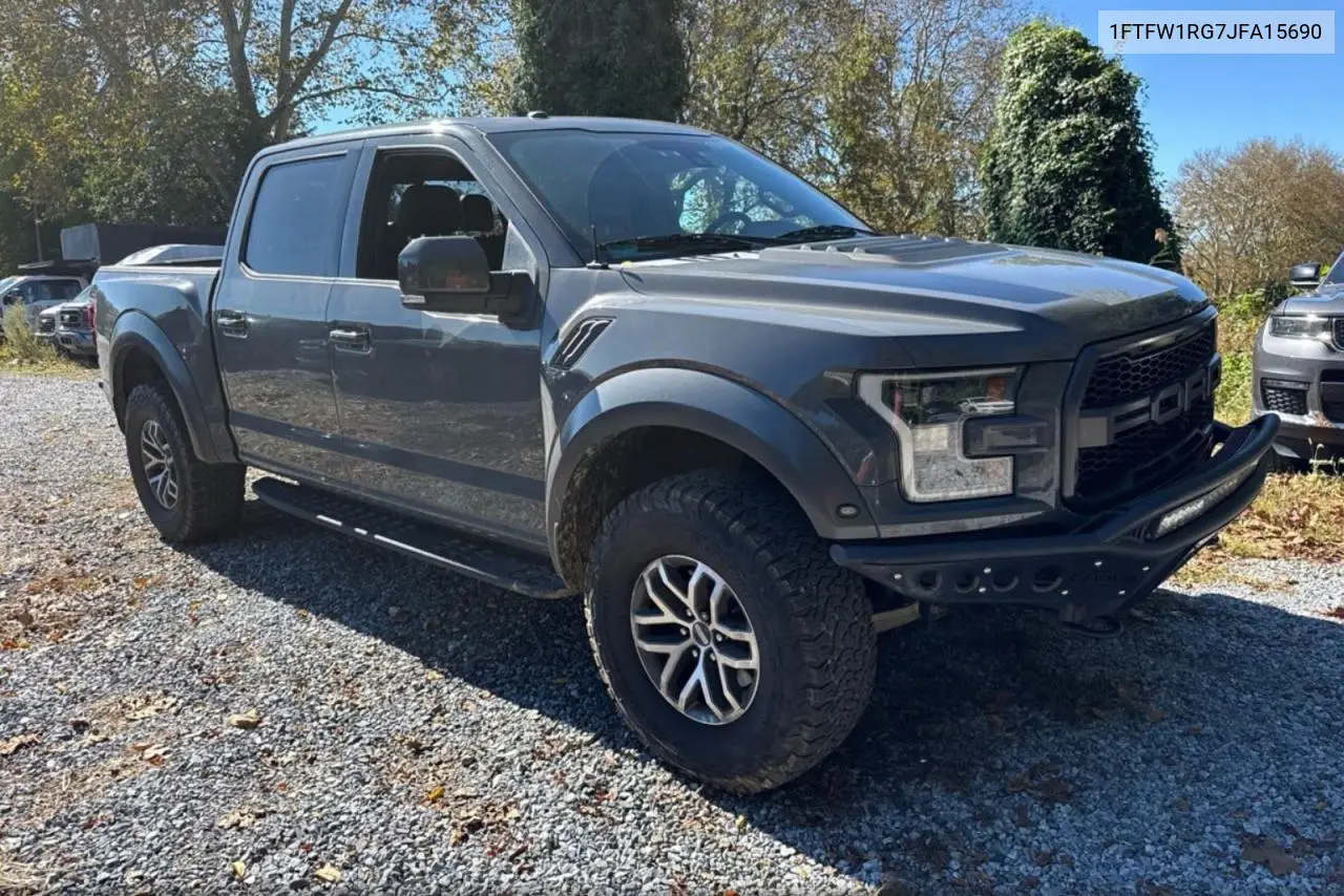 FORD F-150 2018, VIN 1FTFW1RG7JFA15690