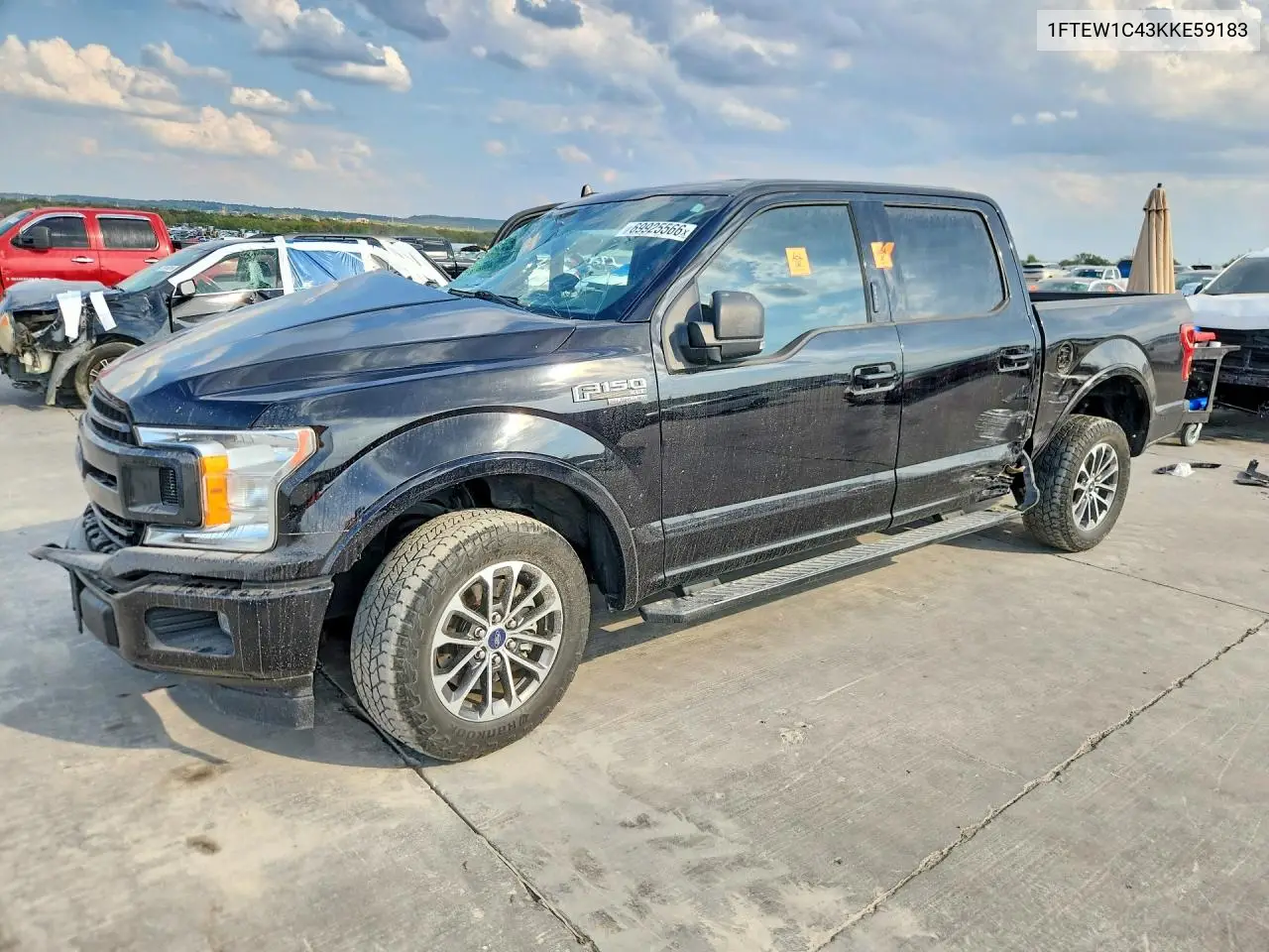 FORD F-150 2019, VIN 1FTEW1C43KKE59183