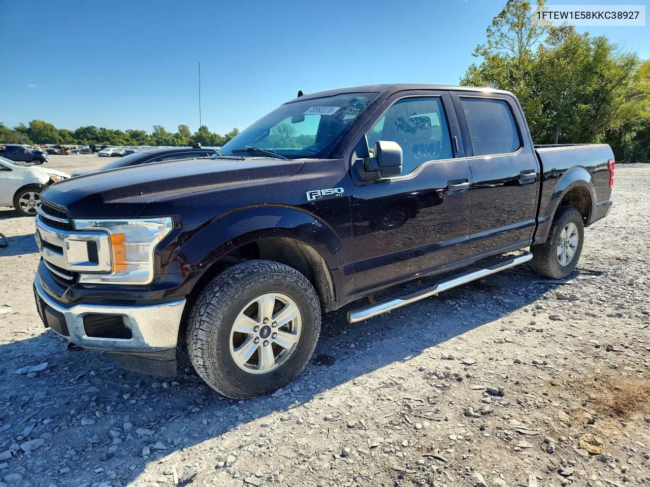 FORD F-150 2019, VIN 1FTEW1E58KKC38927