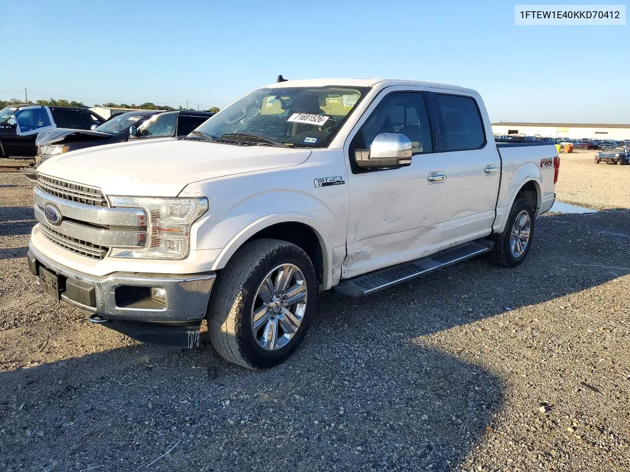 FORD F-150 2019, VIN 1FTEW1E40KKD70412