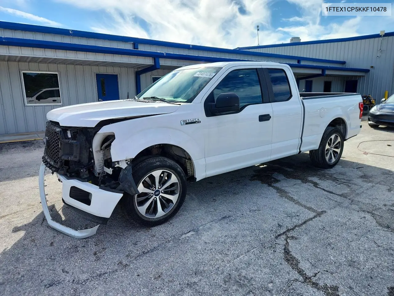FORD F-150 2019, VIN 1FTEX1CP5KKF10478