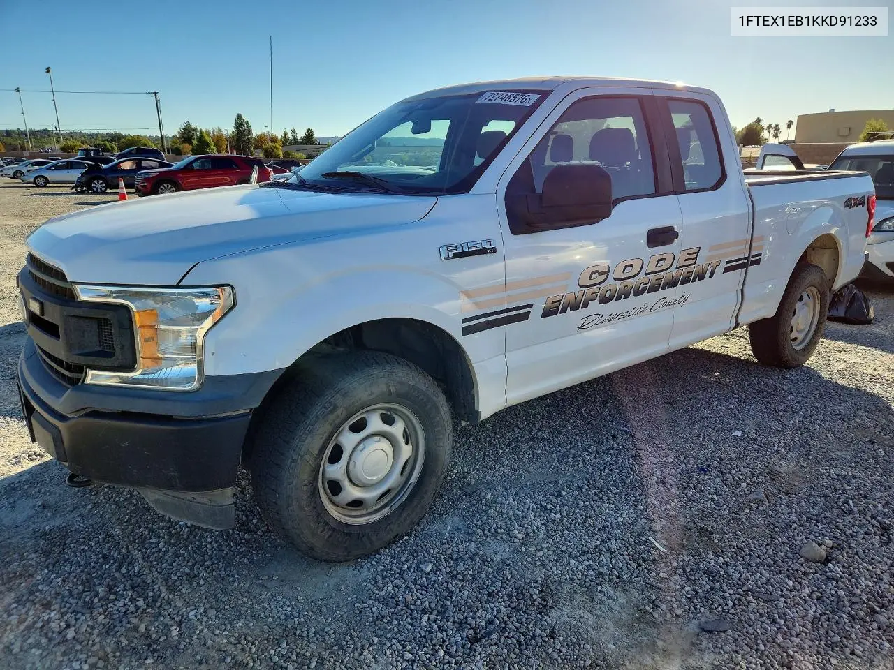 FORD F-150 2019, VIN 1FTEX1EB1KKD91233