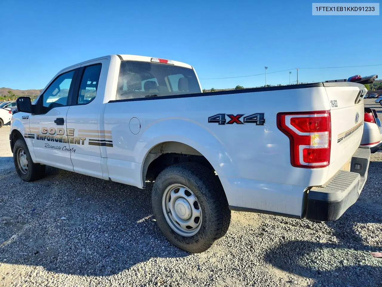 2019 FORD F-150 VIN 1FTEX1EB1KKD91233 — фото 2